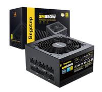 Segotep Alimentatore 850W, PCIe 5.0 e ATX 3.0 Full Modulare 80 Plus Gold Certified Gaming PSU per NVIDIA RTX serie 20/30/40 e schede grafiche AMD, condensatore 100% giapponese 105°C