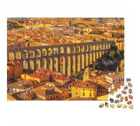 Segovia Puzzle for Adults 1000Pc Recyclable Spain Aqueduct Jigsaw Puzzles Interesting Family Accessori da gioco Divertente Present for Regali di vacanza Gift 52x38cm/1000pcs