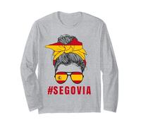 Segovia Spagna Lady Bandiera Spagna Maglia a Manica