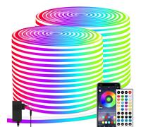 segrass Strisce LED RGB neon da 40 m strisce flessibili DC 24 V corde a LED con