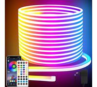 segrass Striscia al neon a LED, 20 m, flessibile, con app/telecomando, multimodalità, IP65 Outdoor RGB, impermeabile, camera da letto, per interni e giochi