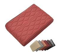 Segregatei Memory Cotton Car Armrest Box Pad,Auto Armrest Box Cover,2025 Upgrade Universal Style Arm Rest Cover for Car,Auto Leather Waterproof Center Middle Console Cover Pads (wine red)