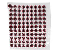Segrehy 100 Pezzi Pesca Artificiale Eye Oval 3D Adesivi per Esca di Pesca Finta per Esche Fai -da -Te Accessori per la Pesca (7 mm)