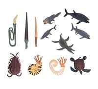 Segrehy 12 Pezzi Antichi Modelli di Animali Marini Giocattoli Squisito Design Vivido di Simulazione Antichi Figure di Animali Marini Regali per Bambini Collezionisti Tempo di Gioco