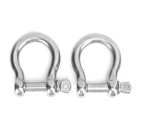 Segrehy 2 PCS Grille incolla Inossidabile in Acciaio Pesante Anello Anello ad Anello Elevato capacità di carico per Campeggio per Escursioni per Esterni in Bicicletta (M14)