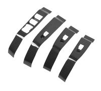 Segrehy 4pcs Cover di controllo della finestra Copertura in fibra di carbonio Sostituzione dell'interruttore di sollevamento vetro Sostituzione per Mach - E LHD
