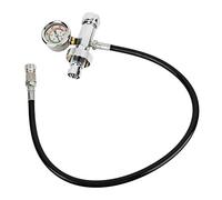 Segrehy Adattatore per respiratore per bombola di ossigeno, kit di accessori per immersioni subacquee, materiale metallico di alta qualità, comodo manometro per la pressione di