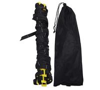 Segrehy Agile Ladder Football Step Allenamento della Corda Scala Resistente PP PP Attrezzatura di Allenamento a velocità Regolabile per Il pallavolo da Calcio Giallo Black Black 6M 12