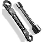 Segrehy Angle Stop Wrench High Efficiency Portable Double Ended Plumber Spanner Professional Plumbing Tool for Maintenance Installation Made of Steel