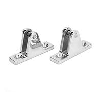 Segrehy Bimini Top Top 90 Gradi Detetto Duty Duty Duty Marine Grade 316 Acciaio Inossidabile Hardware di Montaggio Top Bimini per Le Applicazioni Marine del Ponte Barca 2 Pacchetto
