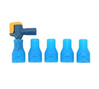 Segrehy Bocchetti in silicone di sostituzione della valvola del morso con valvola di chiusura piegata per il pacchetto idratazione zaino d'acqua da 5 pacchetti morbidi aorso resistente