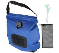 Segrehy Borsa da Doccia Esterna a energia Solare 20L Portatile da Bagno da Campeggio con termometro a Testa di Doccia per Appassionati di Esterni Blu