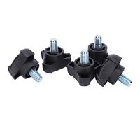 Segrehy Bullone per manopola a Maniglia Triangolare M8 a Vite di bloccaggio per Attrezzatura per macchinari ABS plastica 18 mm 5pcs