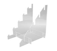 Segrehy Coltello acrilico Supporto a baionetta Compatto trasparente multifunzionale Portacoltelli staccabile Cacciatori Wilderness Survival Acrilico