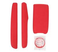 Segrehy Copertura della scatola del bracciolo centrale Interni in pelle scamosciata premium Protezione della console Trim Aggiornamento per 10th Gen 2016 2020 Set di 3 pezzi (Rosso)