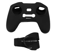 Segrehy Custodia protettiva morbi in silicone per controller per drone con cordino per telecomando FPV Avata Rivestimento spray a olio resistente e indeformabile Design preciso dei fori (Nero)