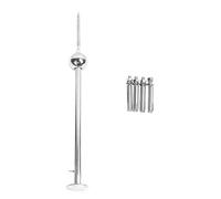 Segrehy Dispositivo per Protezione per tuoni ad d'arresto Inossidabile Design a Sfera Singola Popolizione 3 Pole per la residenza del Tetto Domestico Residence High Rise Building 1 Metro