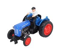 Segrehy Farm Tractor Toy Simulation Vehicle Sturdy Alloy Engineering Farmer Car Model for Kids Children Pretend Play Educational Gift (Blue)