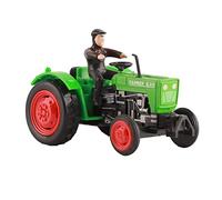 Segrehy Farm Tractor Toy Simulation Vehicle Sturdy Alloy Engineering Farmer Car Model for Kids Children Pretend Play Educational Gift (Green)