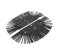 Segrehy Frangia per pedana moto, copertura in pelle PU, pedale universale, nappa, accessori per la modifica del motociclo retrò nero, per motociclisti Cruiser, 1 paio 320 mm