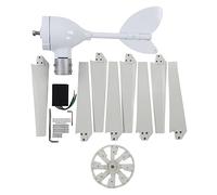 Segrehy Generatore Eolico a turbina a 8 Pale, 700 W, generatore di Potenza ad Alta efficienza con regolatore MPPT per Uso Domestico, Nautico, Materiale in Fibra di Nylon, Diametro 1,2 m (48v)