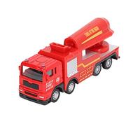 Segrehy Giocattolo del camion dei pompieri Scala 1:55 Veicolo dei vigili del fuoco in lega Aspetto simulato Funzione di ruota libera per bambini Regalo di compleanno Regalo di Natale Lega (Camion dei