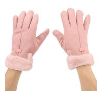 Segrehy Guanti Riscaldati da Donna, Guanti Riscaldanti USB Rosa Scaldamani Design Touch Screen Guanti da Ciclismo Riscaldati a Temperatura Regolabile per Donne Sci Camminate Equitazione