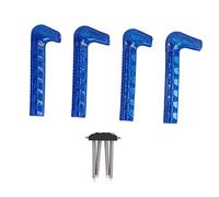 Segrehy Ice Skate Guards Hockey Skate Guards Ice Skate Protector Blade Premium in plastica Antiscivolo Copri Lama Regolabili per Uso Domestico e Pista Taglia 24 42 4 Pack (Blu)