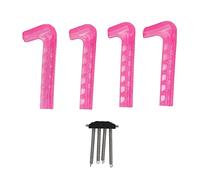 Segrehy Ice Skate Guards Hockey Skate Guards Ice Skate Protector Blade Premium in plastica Antiscivolo Copri Lama Regolabili per Uso Domestico e Pista Taglia 24 42 4 Pack (Rosa Rosso)