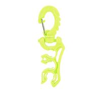 Segrehy Immergersi bc tubo flessibile clip gancio mantieni le immersioni per i subacquei (Giallo fluorescente)