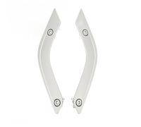 Segrehy Inserti per maniglie interne per porte Cover Premium ABS antigraffio Sinistra Destra Maniglia interna per porte interne Aggiornamento per JK 2011 2018 Argento 2 pezzi