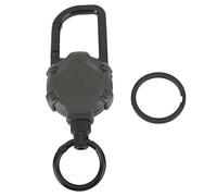 Segrehy Keychain magnetico Rimarychain in acciaio inossidabile in acciaio gravido a rilascio rapido catena di carabinatore con design retrattile da 70 cm per uomini donne da viaggio (OD Green)