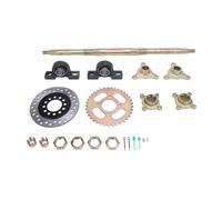 Segrehy Kit assale posteriore per go-kart, base per disco freno con pignone 24 pollici per impieghi gravosi, set di montaggio assale posteriore per ATV, quad e Drift Trike ricostruiti
