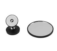 Segrehy Macchina per il caffè Specchio magnetico Base girevole a 360° Lega di alluminio Doppi snodi sferici Osservazione della portata del caffè Specchio riflettente per macchina per (Nera)