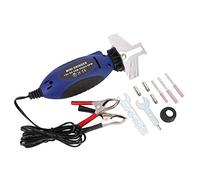 Segrehy Mini affilatrice per motoseghe 12V, affilatrice elettrica per Catene, Strumento Professionale per affilare Le motoseghe con 3 Pietre Abrasive per la Manutenzione della Motosega