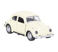 Segrehy Modello di auto in metallo pressofuso Vintage in scala 1/36 Veicolo giocattolo da tirare indietro squisito con porte apribili per collezionisti di bambini Costruzione in plastica (Bianco)