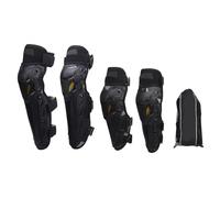 Segrehy Motociclette ginocchiera stinco cuscinetti regolabili con guardia di gomito con armatura di protezione del ginocchio in motocross con cinturino elastico per cavalcata (Colorato)