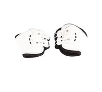 Segrehy Paranocche per Cavalli Stivali Posteriori Traspiranti Resistenti agli Urti Equipaggiamento Protettivo per Allenamento Salto Ostacoli Neoprene PU Bianco Coppia di 2 (M)
