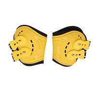 Segrehy Paranocche per Cavallo, Traspiranti, Antiscivolo, Leggeri, Protettivi per Le Gambe Posteriori, per Allenamento nel Salto Ostacoli, Giallo, Coppia di 2 (l)