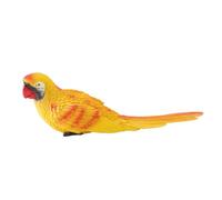 Segrehy Parrot Figurine Resina Scultura Dipinta a Mano Modello di Pappagallo Model Modello di Pappagallo per l'arredamento del Giardino Home Propta vivido Design Innovativo (Giallo)