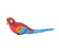 Segrehy Parrot Figurine Resina Scultura Dipinta a Mano Modello di Pappagallo Model Modello di Pappagallo per l'arredamento del Giardino Home Propta vivido Design Innovativo (Rosso)