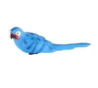 Segrehy Parrot Figurine Resina Scultura Dipinta a Mano Modello di Pappagallo Model Modello di Pappagallo per l'arredamento del Giardino Home Propta vivido Design Innovativo (Blu)