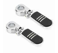 Segrehy PEG MOTORE PEEGS 32MM CROME CHROME QUALITÀ DI ALTA DURANZA ALLUMINO PIETRO DI ALLUMINIO CON IL MONTIMENTO PER GOLDWING GL1500 GL1800 DRASH STAR VIRAGO 2PCS