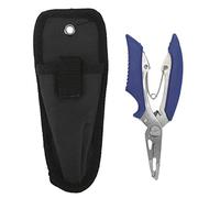 Segrehy Pinza da Pesca in Acciaio Inossidabile Cutter di Esca per Esca per la Bocca Curva per Appassionati di Pesca all'aperto (Blu)