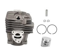 Segrehy Pistone per Moto 44,7 mm, Anello pistone, ferramenta, Accessori atti per MS261, Kit Cilindro ad Alte Prestazioni Durevole, Parti di Motore di precisione, Ricambio per