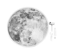 Segrehy Plafoniera a LED Modello Luna Luminosità regolabile moderna Temperatura colore Telecomando APP Dimmerabile Apparecchio di illuminazione per montaggio a incasso per camera da letto (Bianca)