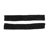 Segrehy Porta della porta del frigorifero Coperture per la maniglia per elettrodomestica da cucina a gancio e anello regolabile per il set da forno a microonde per lavastoviglie di 2 (Nero)