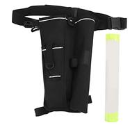 Segrehy Porta di pesca portatile gambe gamba per gamba per coscia multipla borse per ingranaggi da pesca per pescatori in tessuto oxford nero 34 cm