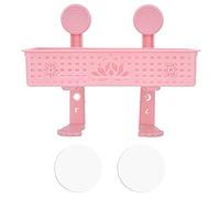 Segrehy Scolapiatti a parete Scaffale scavato Cestino Portaoggetti Organizzatore per bagno Bagno Bagno (Rosa)