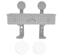 Segrehy Scolapiatti a parete Scaffale scavato Cestino Portaoggetti Organizzatore per bagno Bagno Bagno (Grigio)
